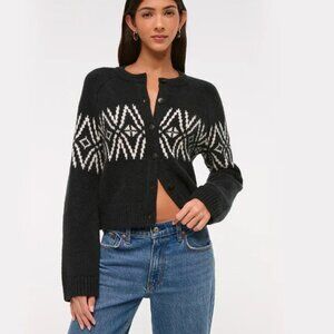 NWT Abercrombie & Fitch Fairisle Crew Cardigan